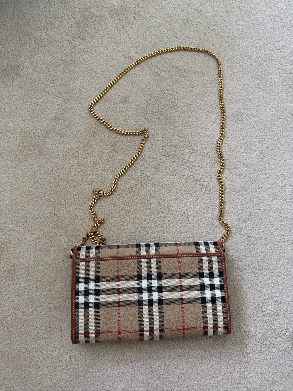 Check Chain Strap Wallet - Picture 3 of 7